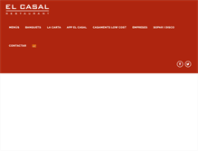 Tablet Screenshot of casalrestaurant.com